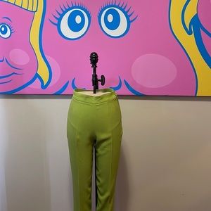 Moschino Cheap Chic Apple Green Crop Pants